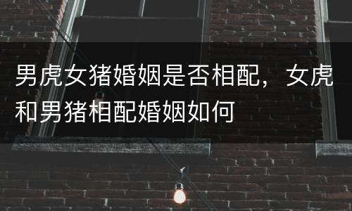 男虎女猪婚姻是否相配，女虎和男猪相配婚姻如何
