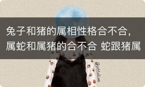 兔子和猪的属相性格合不合，属蛇和属猪的合不合 蛇跟猪属相配吗