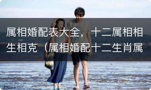 属相婚配表大全，十二属相相生相克（属相婚配十二生肖属相婚配图片表）