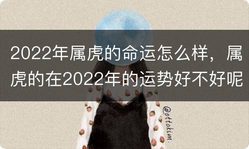 2022年属虎的命运怎么样，属虎的在2022年的运势好不好呢