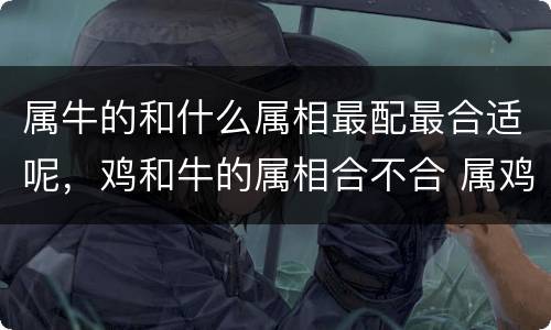 属牛的和什么属相最配最合适呢，鸡和牛的属相合不合 属鸡和属牛
