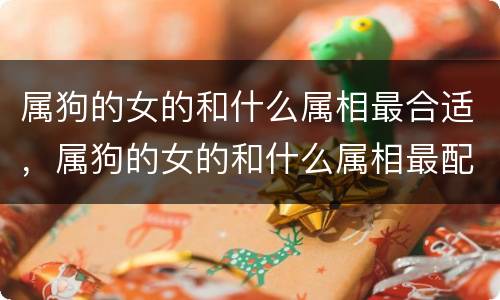 属狗的女的和什么属相最合适，属狗的女的和什么属相最配、相克
