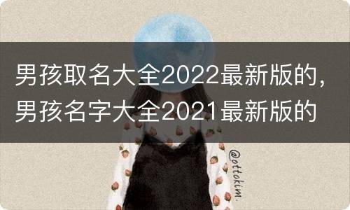 男孩取名大全2022最新版的，男孩名字大全2021最新版的