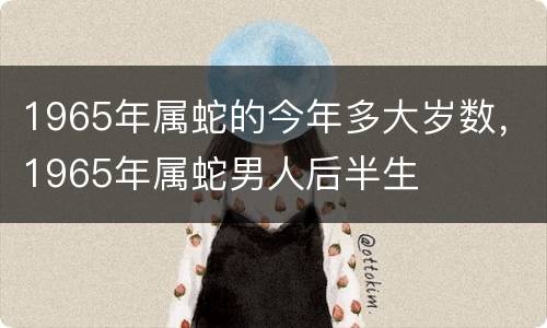 1965年属蛇的今年多大岁数，1965年属蛇男人后半生