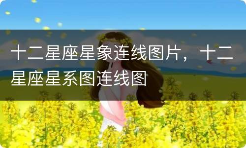 十二星座星象连线图片，十二星座星系图连线图