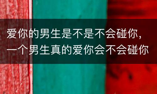 爱你的男生是不是不会碰你，一个男生真的爱你会不会碰你