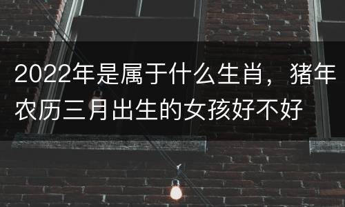 2022年是属于什么生肖，猪年农历三月出生的女孩好不好