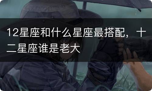 12星座和什么星座最搭配，十二星座谁是老大