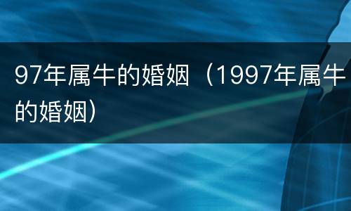 97年属牛的婚姻（1997年属牛的婚姻）