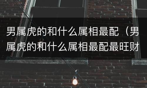 男属虎的和什么属相最配（男属虎的和什么属相最配最旺财）