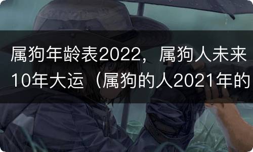 属狗年龄表2022，属狗人未来10年大运（属狗的人2021年的年龄）