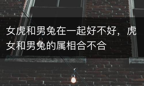女虎和男兔在一起好不好，虎女和男兔的属相合不合