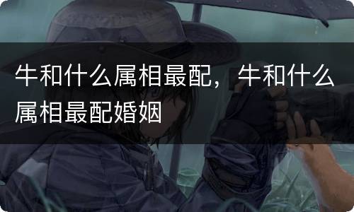 牛和什么属相最配，牛和什么属相最配婚姻