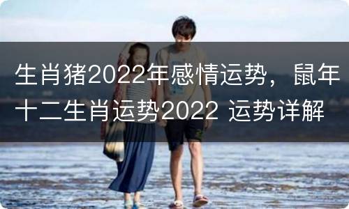 生肖猪2022年感情运势，鼠年十二生肖运势2022 运势详解