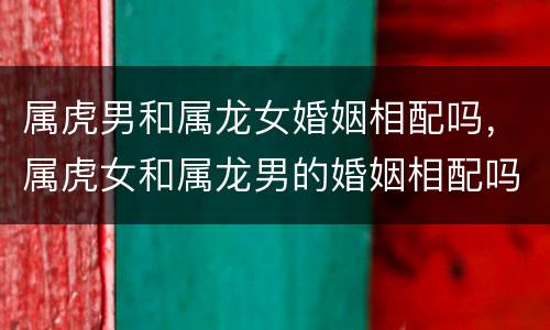 属虎男和属龙女婚姻相配吗，属虎女和属龙男的婚姻相配吗