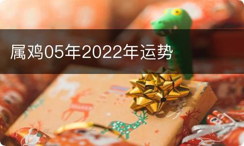 属鸡05年2022年运势