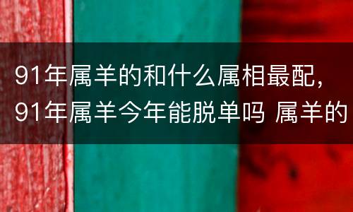 91年属羊的和什么属相最配，91年属羊今年能脱单吗 属羊的和
