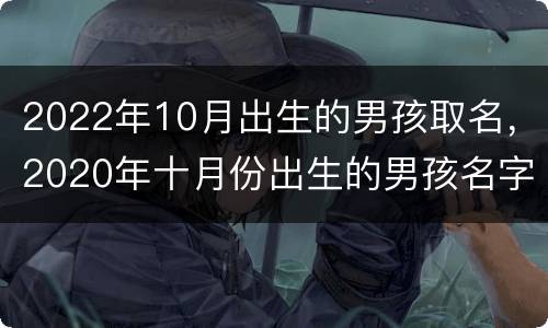 2022年10月出生的男孩取名，2020年十月份出生的男孩名字