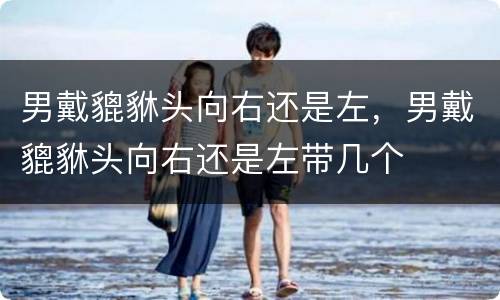 男戴貔貅头向右还是左，男戴貔貅头向右还是左带几个