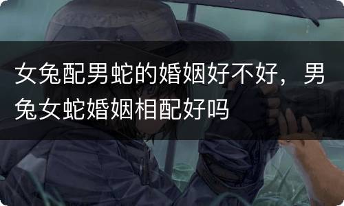 女兔配男蛇的婚姻好不好，男兔女蛇婚姻相配好吗