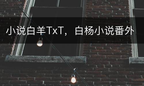 小说白羊TxT，白杨小说番外