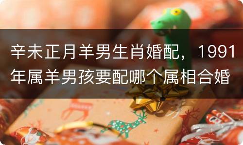 辛未正月羊男生肖婚配，1991年属羊男孩要配哪个属相合婚呢?