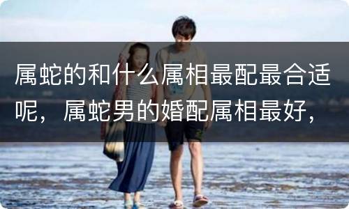 属蛇的和什么属相最配最合适呢，属蛇男的婚配属相最好，属蛇的男