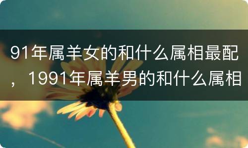 91年属羊女的和什么属相最配，1991年属羊男的和什么属相最