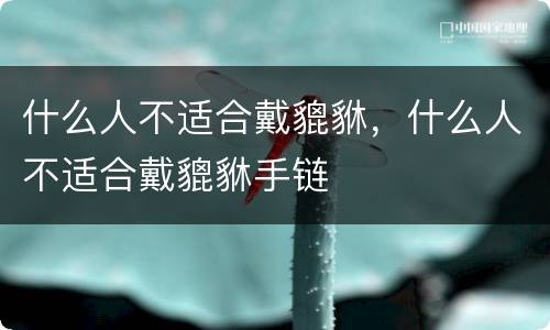 什么人不适合戴貔貅，什么人不适合戴貔貅手链