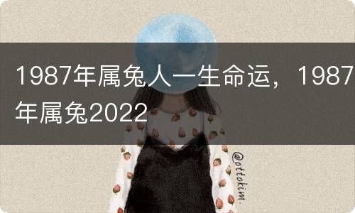 1987年属兔人一生命运，1987年属兔2022