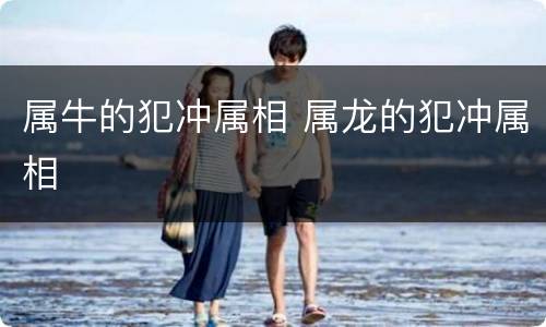 属牛的犯冲属相 属龙的犯冲属相