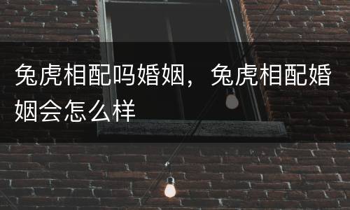 兔虎相配吗婚姻，兔虎相配婚姻会怎么样
