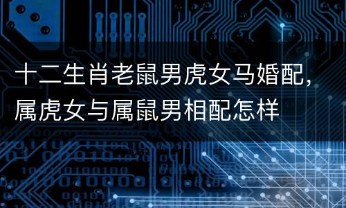十二生肖老鼠男虎女马婚配，属虎女与属鼠男相配怎样
