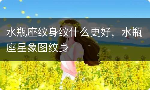 水瓶座纹身纹什么更好，水瓶座星象图纹身