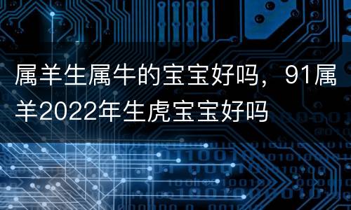 属羊生属牛的宝宝好吗，91属羊2022年生虎宝宝好吗