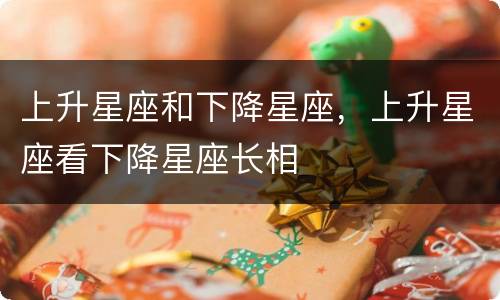 上升星座和下降星座，上升星座看下降星座长相