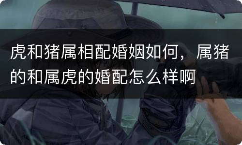 虎和猪属相配婚姻如何，属猪的和属虎的婚配怎么样啊