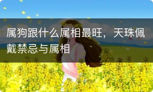 属狗跟什么属相最旺，天珠佩戴禁忌与属相