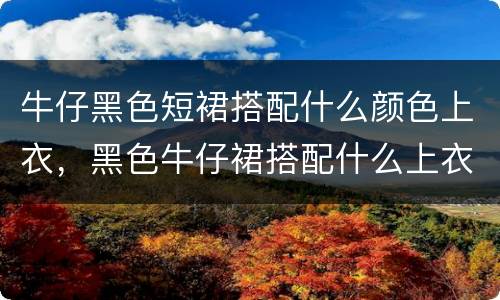 牛仔黑色短裙搭配什么颜色上衣，黑色牛仔裙搭配什么上衣合适？