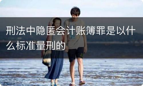 刑法中隐匿会计账簿罪是以什么标准量刑的