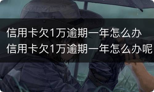 信用卡欠1万逾期一年怎么办 信用卡欠1万逾期一年怎么办呢