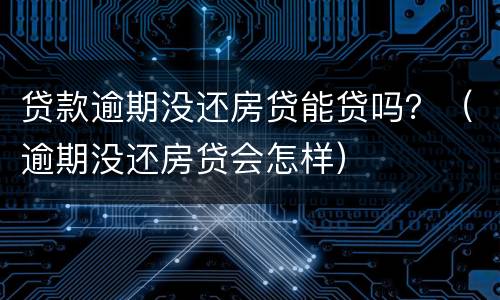 贷款逾期没还房贷能贷吗？（逾期没还房贷会怎样）