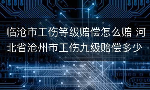 临沧市工伤等级赔偿怎么赔 河北省沧州市工伤九级赔偿多少钱