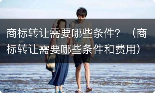 商标转让需要哪些条件？（商标转让需要哪些条件和费用）