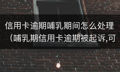 信用卡逾期哺乳期间怎么处理（哺乳期信用卡逾期被起诉,可以延期开庭吗）