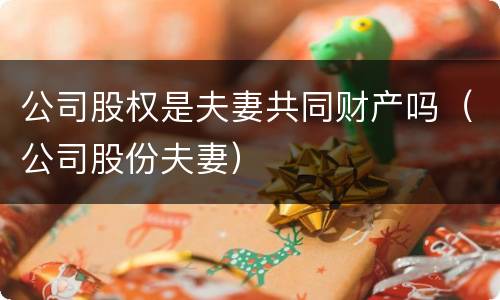 公司股权是夫妻共同财产吗（公司股份夫妻）
