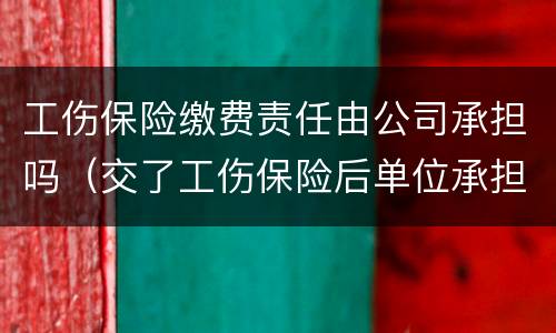工伤保险缴费责任由公司承担吗（交了工伤保险后单位承担的责任）