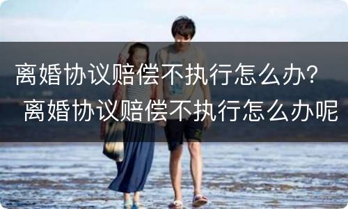 离婚协议赔偿不执行怎么办？ 离婚协议赔偿不执行怎么办呢