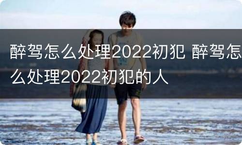 醉驾怎么处理2022初犯 醉驾怎么处理2022初犯的人