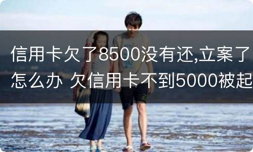 信用卡欠了8500没有还,立案了怎么办 欠信用卡不到5000被起诉了